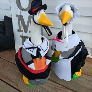 Festive Goose Halloween Costume Set - Black, White, Orange